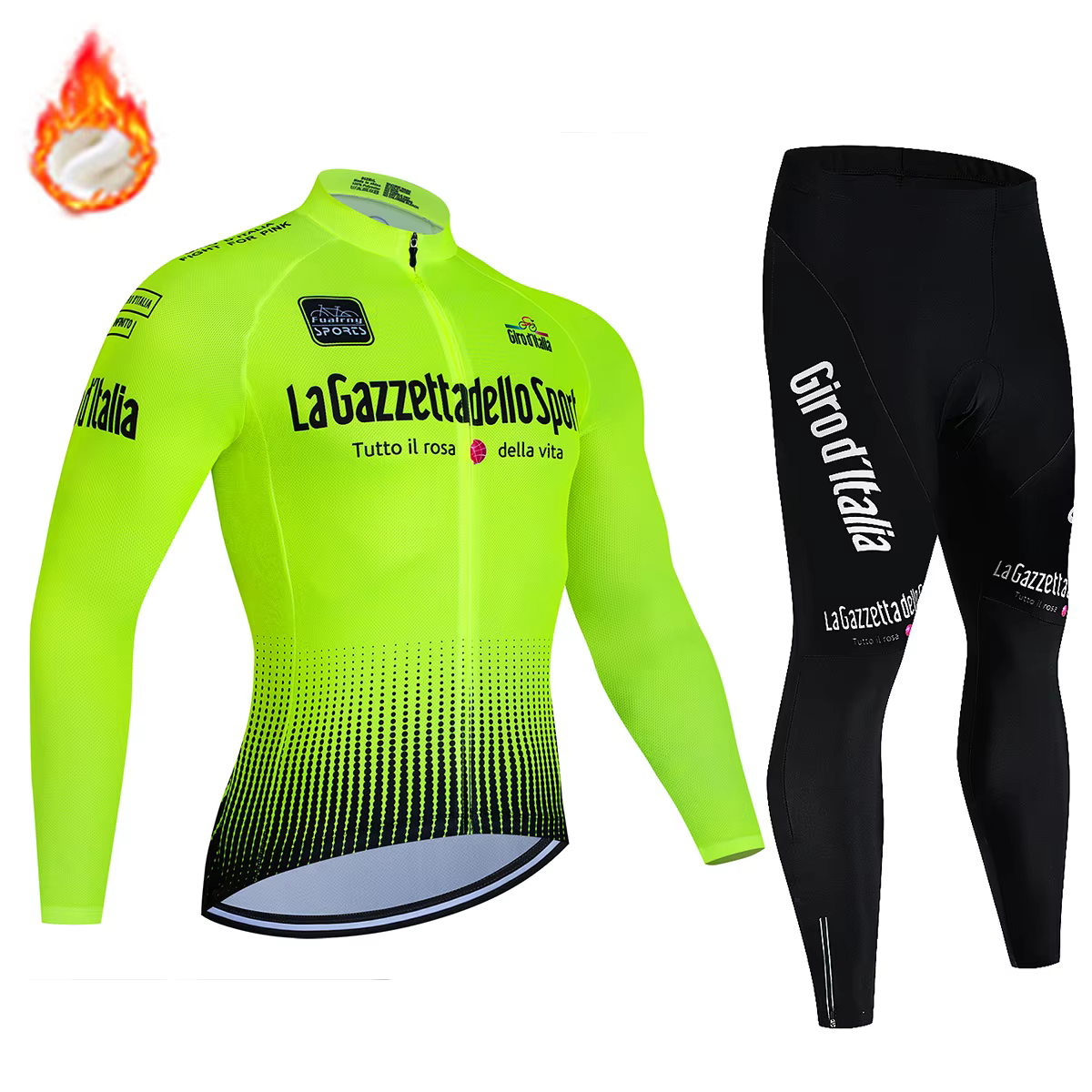 Tour d'italie D'ITALIA vêtements De cyclisme chemisier pour hommes uniforme Costume vélo polaire Jer