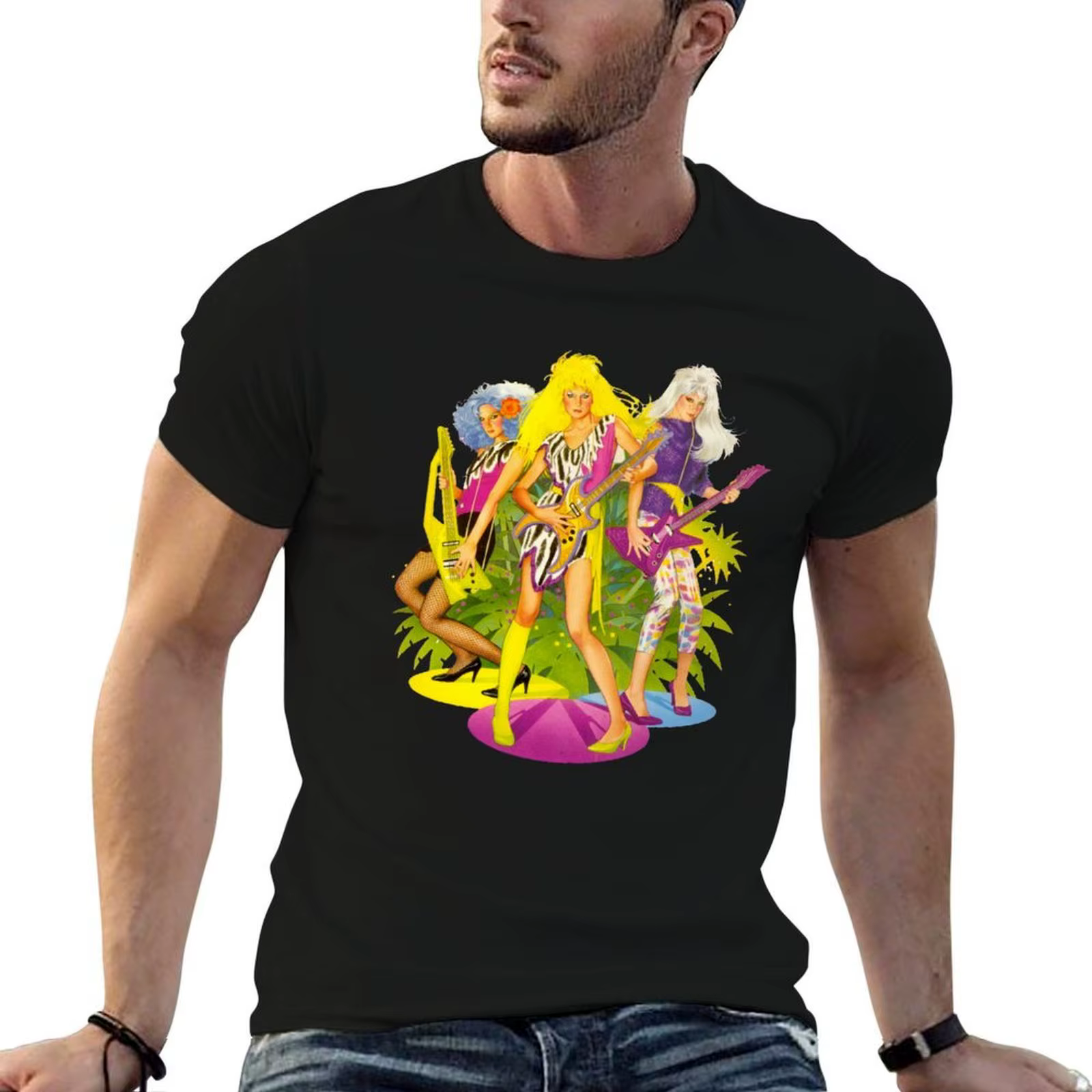 T-Shirt Jem and the holograms pour homme, t-shirt graphique, t-shirt de créateur pour homme, pack de