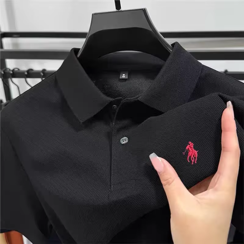 Polo homme imprimé à manches courtes 2026 – Nouvelle collection été, confortable, respirant, décontr