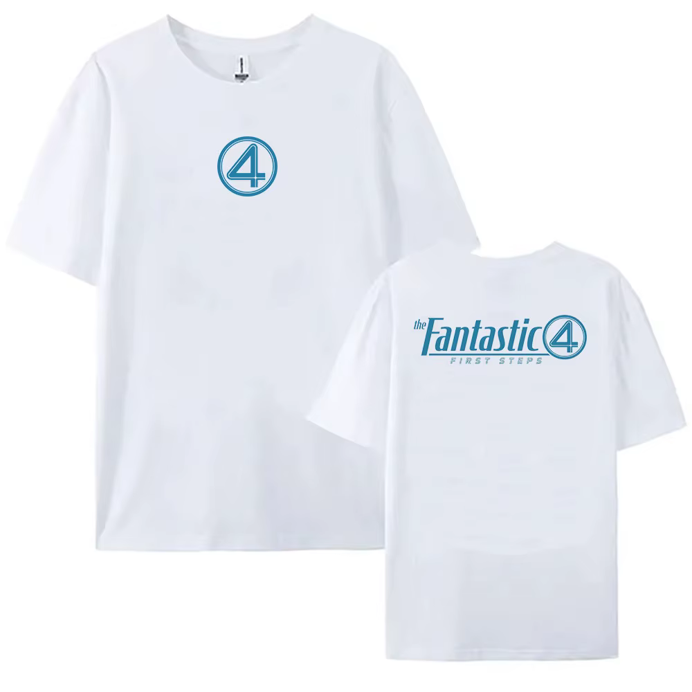 Film les quatre fantastiques premiers pas T-shirt 2025 nouveau Film impression t-shirts coton mode é