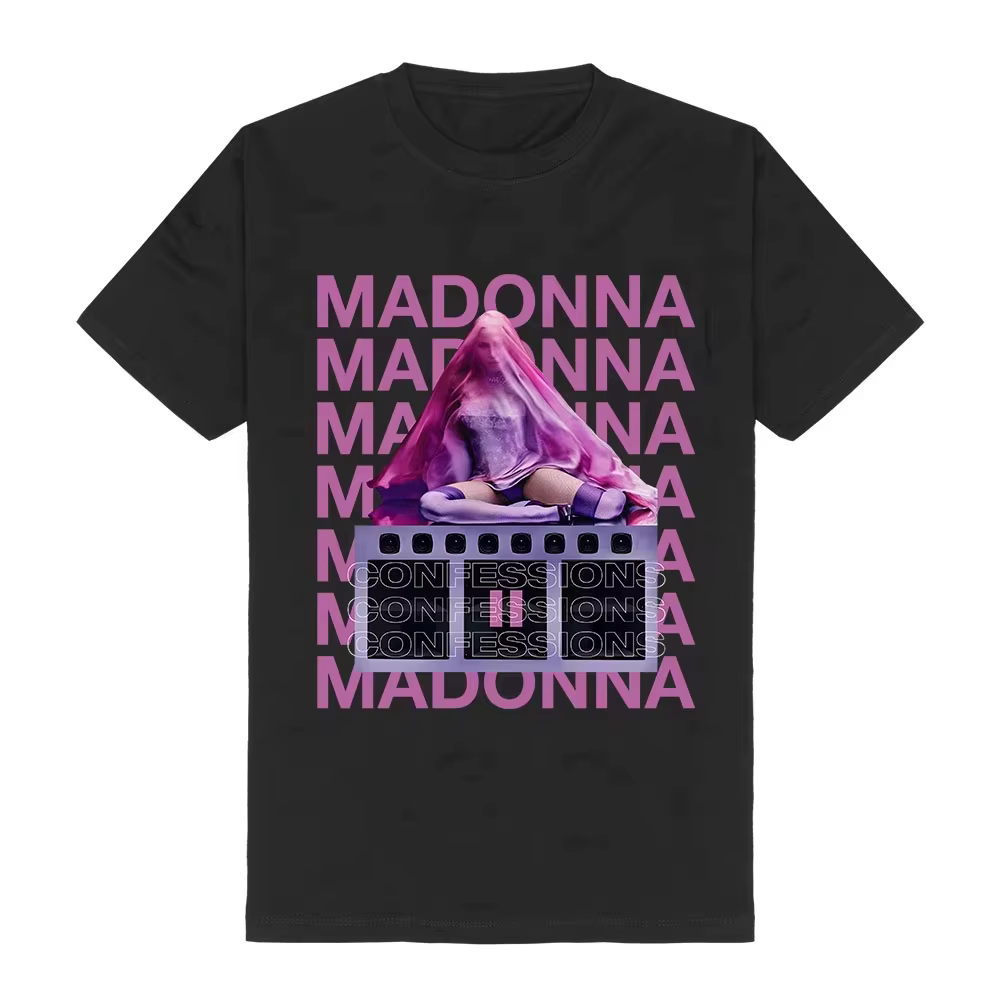 T-shirt unisexe Urban Fashion Madonnaa CONFESSIONS II, nouvelle collection été 2026, pour hommes et 