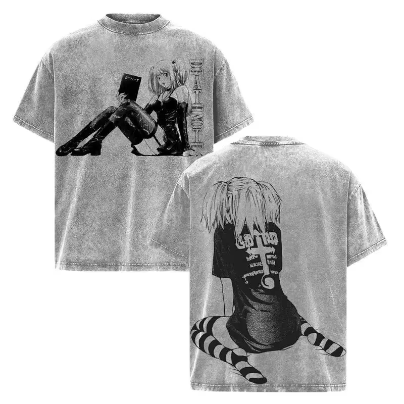 MisaMisa Death Note T-shirt graphique pour hommes vêtements Anime à manches courtes T-shirt hauts Hi