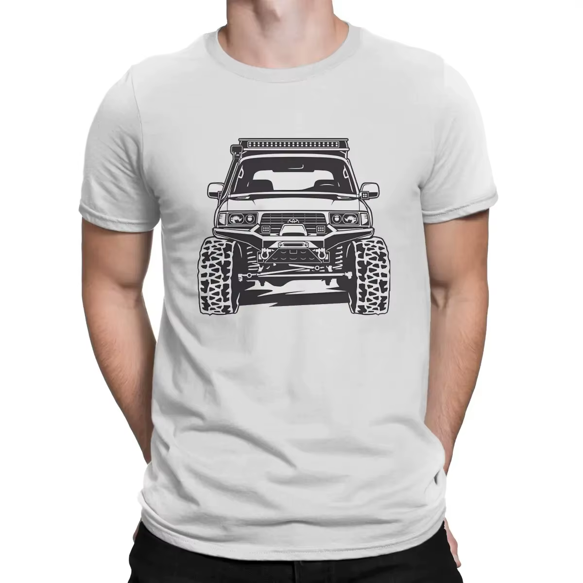 T-shirt de loisirs pour adultes, streetwear à la mode, vêtements pour hommes, Land Cruiser 80, T-shi