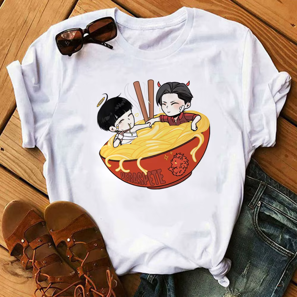 Dorama top femmes bande dessinée t-shirts femme streetwear bande dessinée anime vêtements