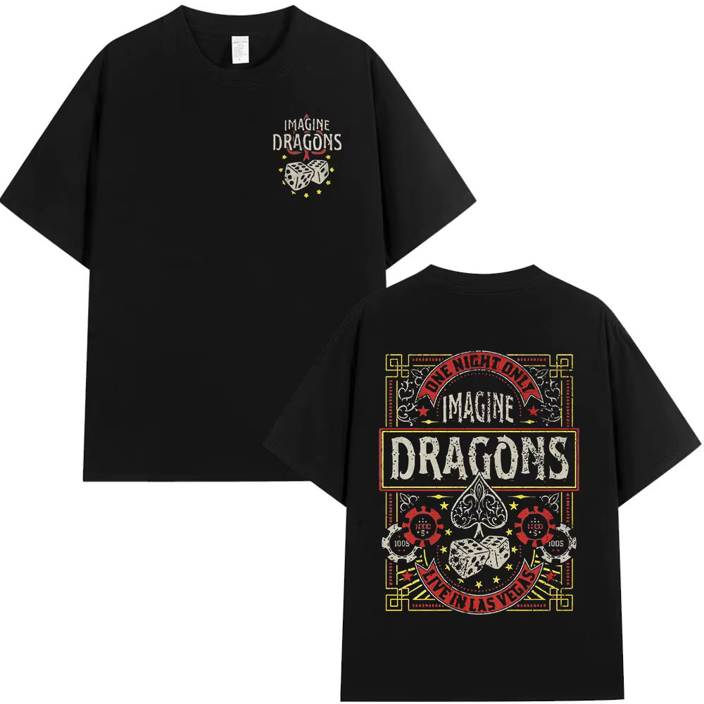 Rock Band Imagine Dragons Album de musique T-shirt mode Hip Hop T-shirt hommes femmes coton confort 