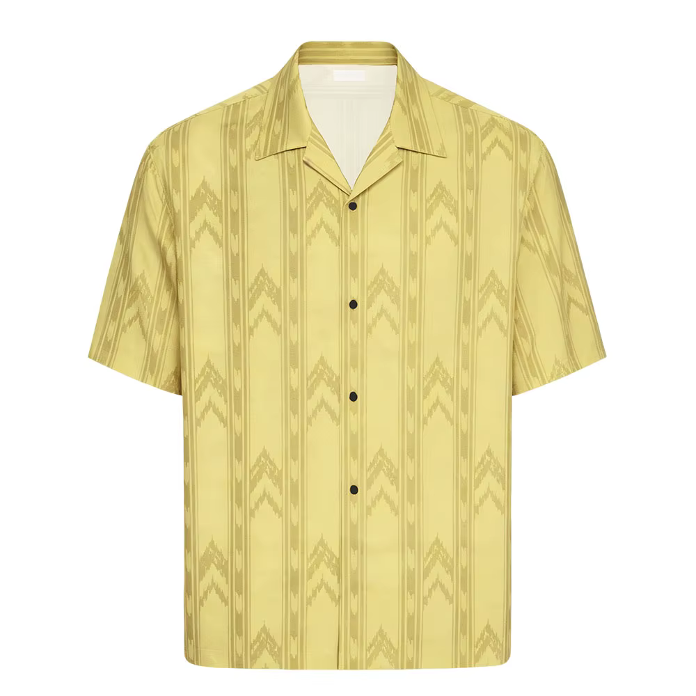 Chemises Horreur Backrooms à Boutons pour Hommes/Femmes, Manches Courtes, Col Cubain, Camisa Tendanc