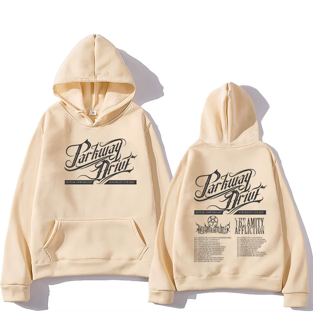 Sweat à capuche Parkway Drive pour hommes, pulls rétro, sweat-shirt unisexe, vêtements de rue respir