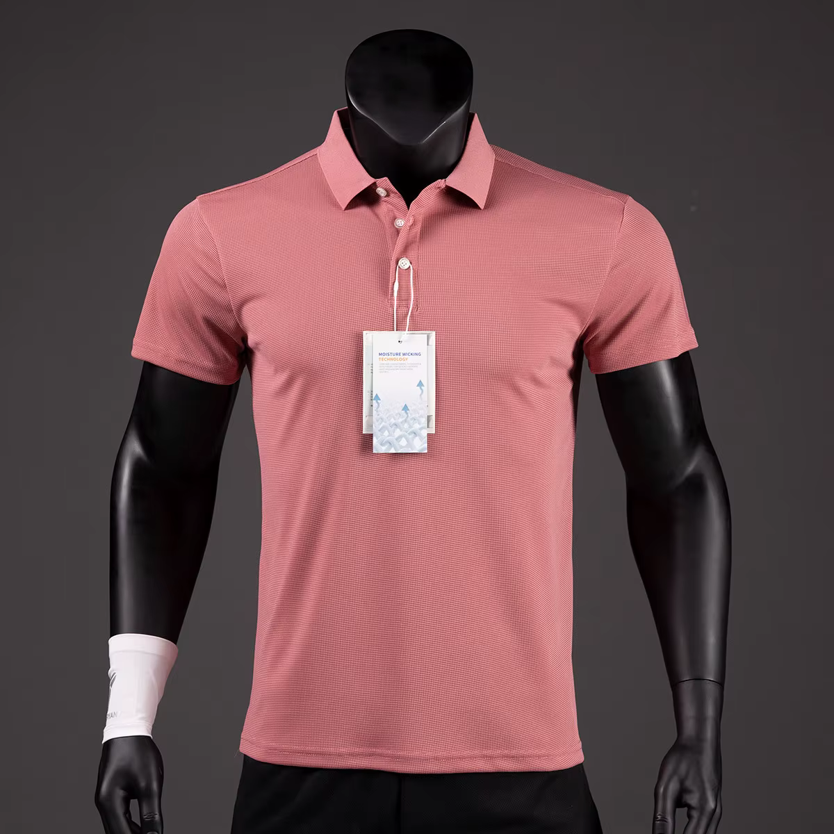 Polo à manches réfléchissantes pour hommes, décontracté, résistant et respirant, vêtements de sport 