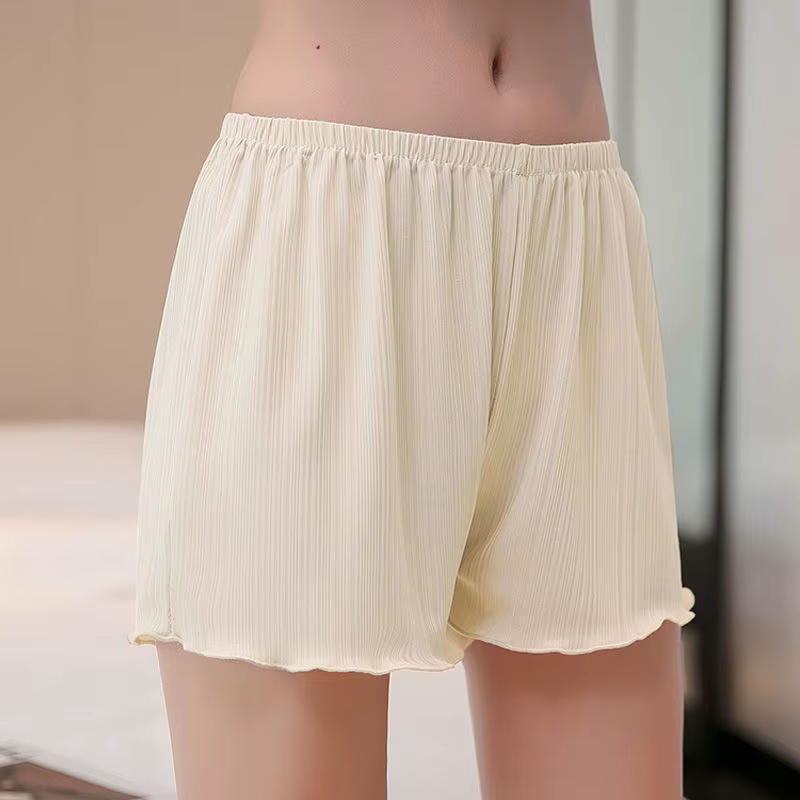 Culotte extensible sans couture pour femme, sous-vêtement, sous-jupe, pantalon de sécurité fin, moti