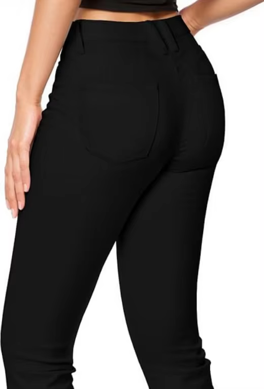 Jean court Capri en Denim pour femmes, Super confortable, bouton extensible sur le devant, décontrac