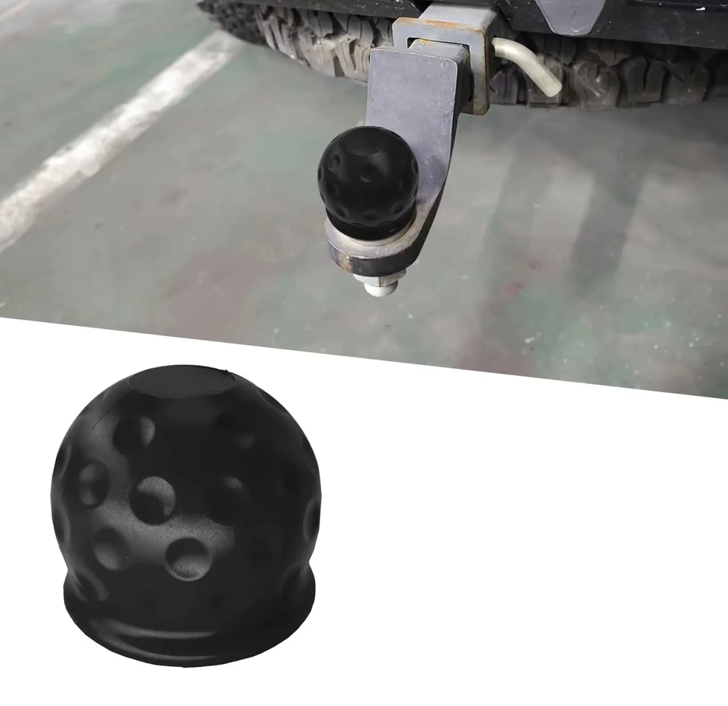Cache-boule de remorquage universel 55 mm, protection de boule de remorque, accessoires de voiture