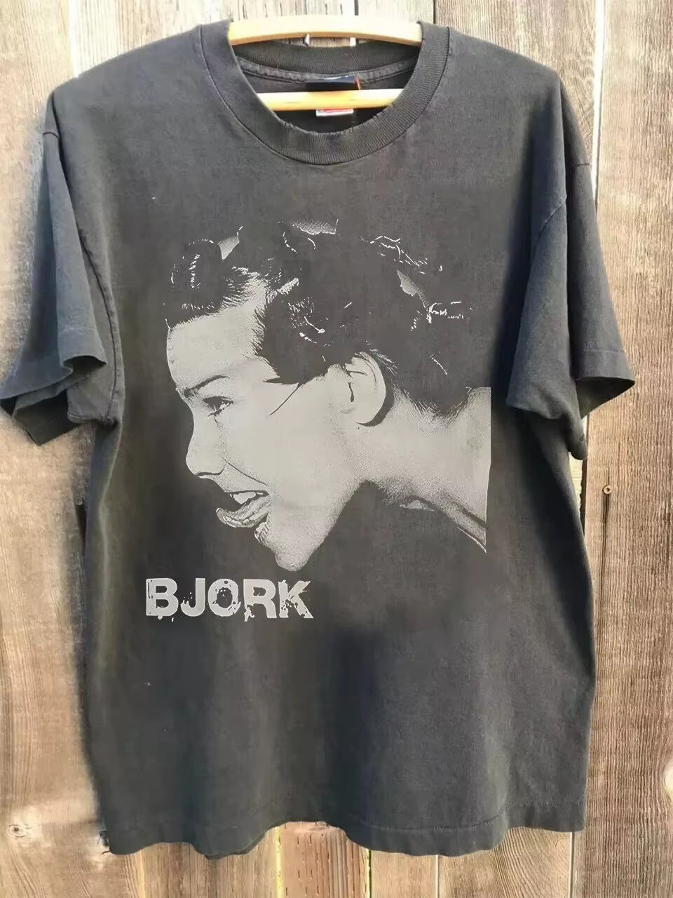 T-shirt graphique Bjork, T-shirt unisexe en charbon de bois Bjork, cadeau d'été pour hommes et femme
