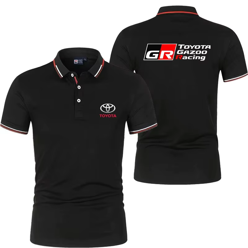 T-shirt à col polo pour homme Toyota GR Gazoo Racing, confortable, respirant, séchage rapide, pour l