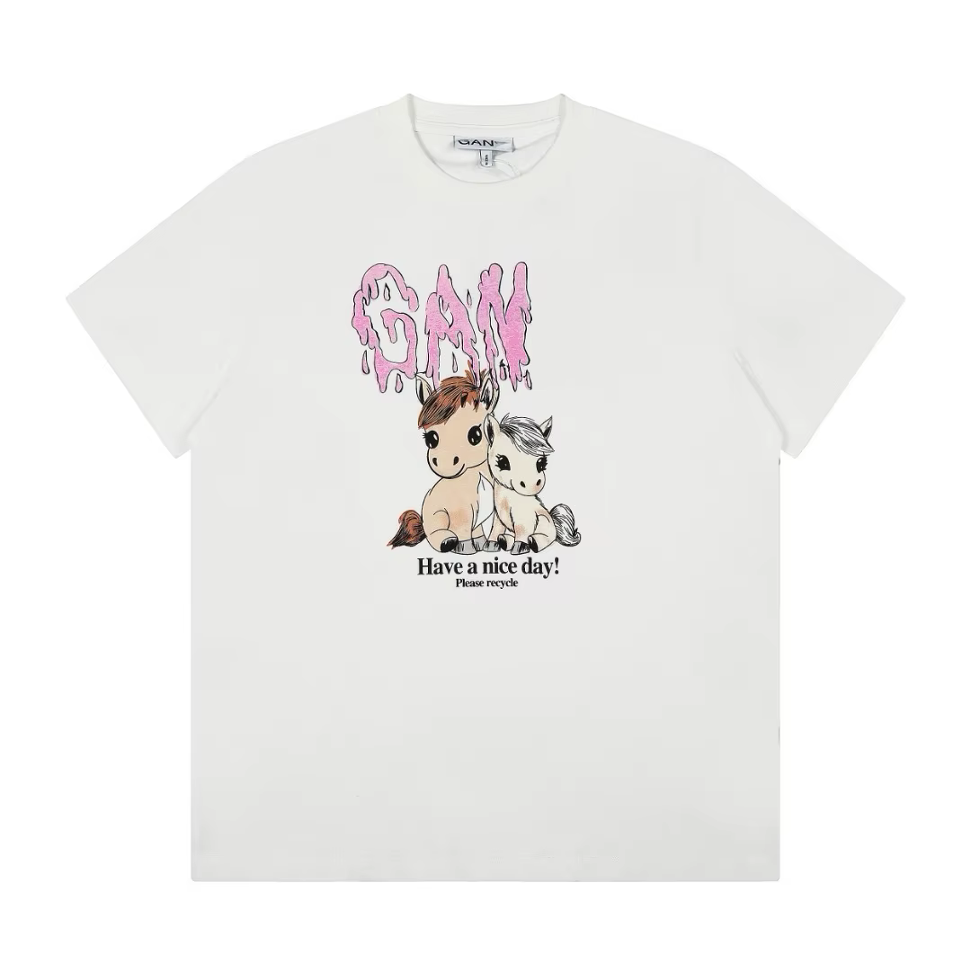 T-shirt Athleisure en Coton Doux GAN pour Femme 2026 – Haut Tendance Luxe Léger, Design Européen Pri