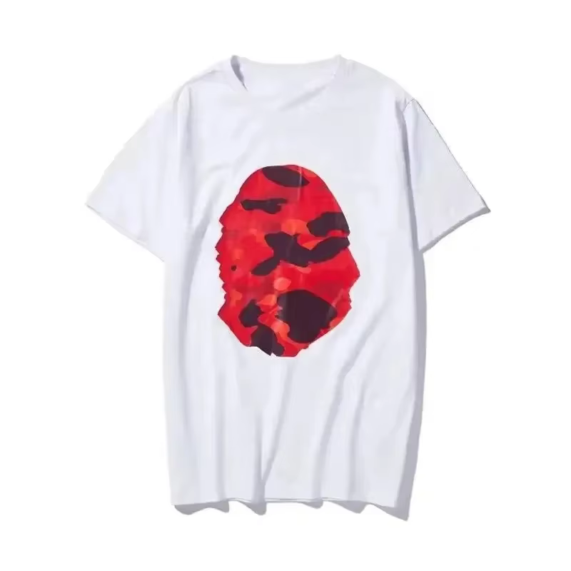 T-shirt en coton de marque de créateur, col rond, respirant, unisexe, tendance, manches courtes, pou