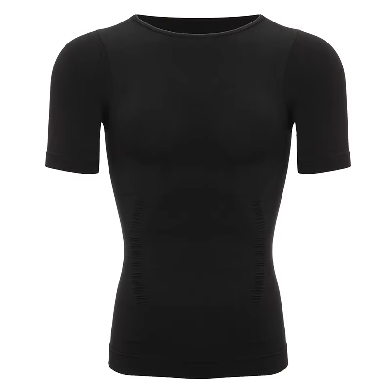 Hommes perte de poids Shapewear T-Shirt corps Shaper minceur Compression chemises gynécomastie maill