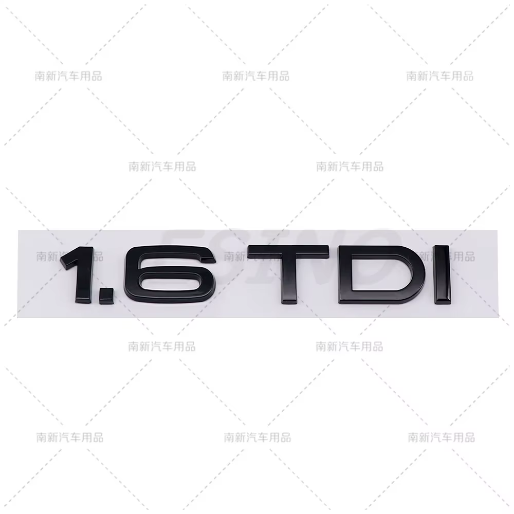 3D 1.6 1.9 2.0 3.0 4.0 TDI coffre de voiture ABS Badge emblème hayon arrière garde-boue porte adhési