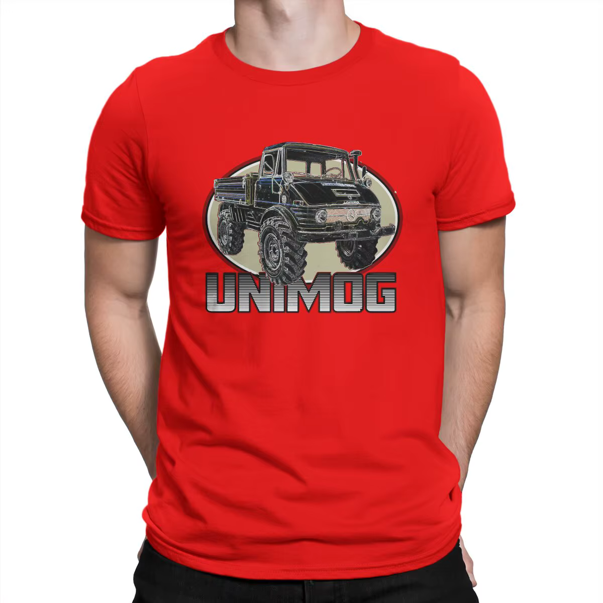 T-Shirt à Manches Courtes et Col Rond pour Homme, en Coton, Vintage, Camion, Cadeau d'Urgence