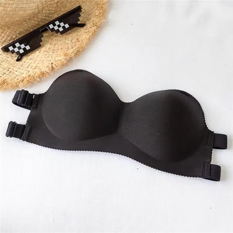 Invisible Sexy soutien-gorge sans bretelles Invisible Push Up Bralette Lingerie sous-vêtements sans 