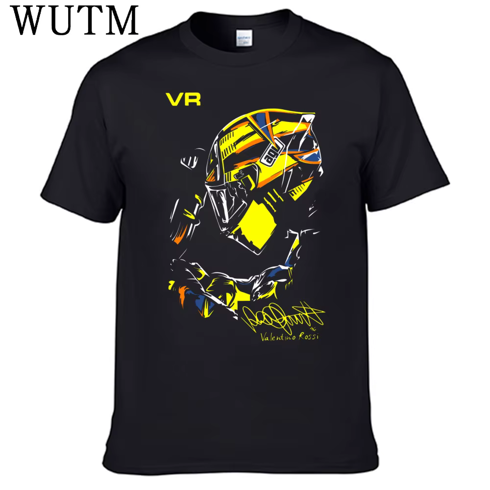 Moto GP Rossi VR t-shirt classique 100% coton t-shirts pour hommes