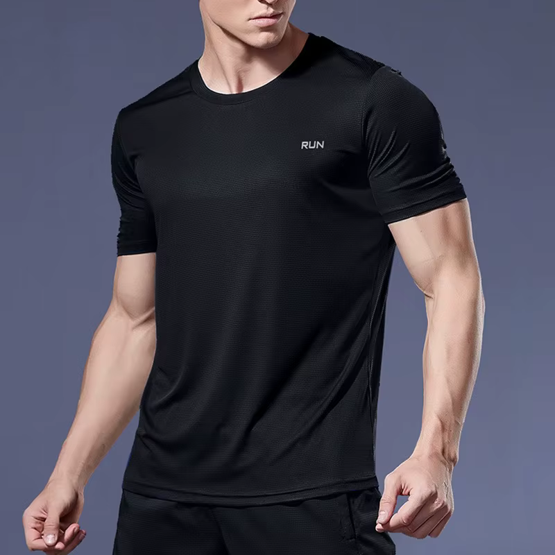 T-shirt surdimensionné à manches courtes pour homme, vêtement de Sport, respirant et décontracté, à 