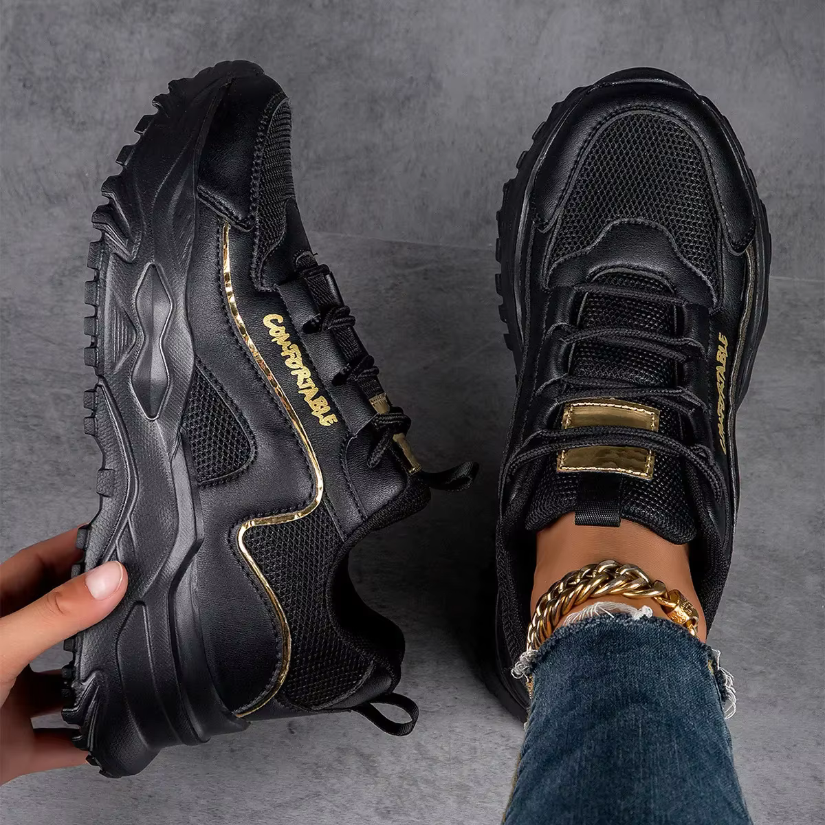 Femmes baskets respirant femmes chaussures de sport en plein air marche appartements femme printemps