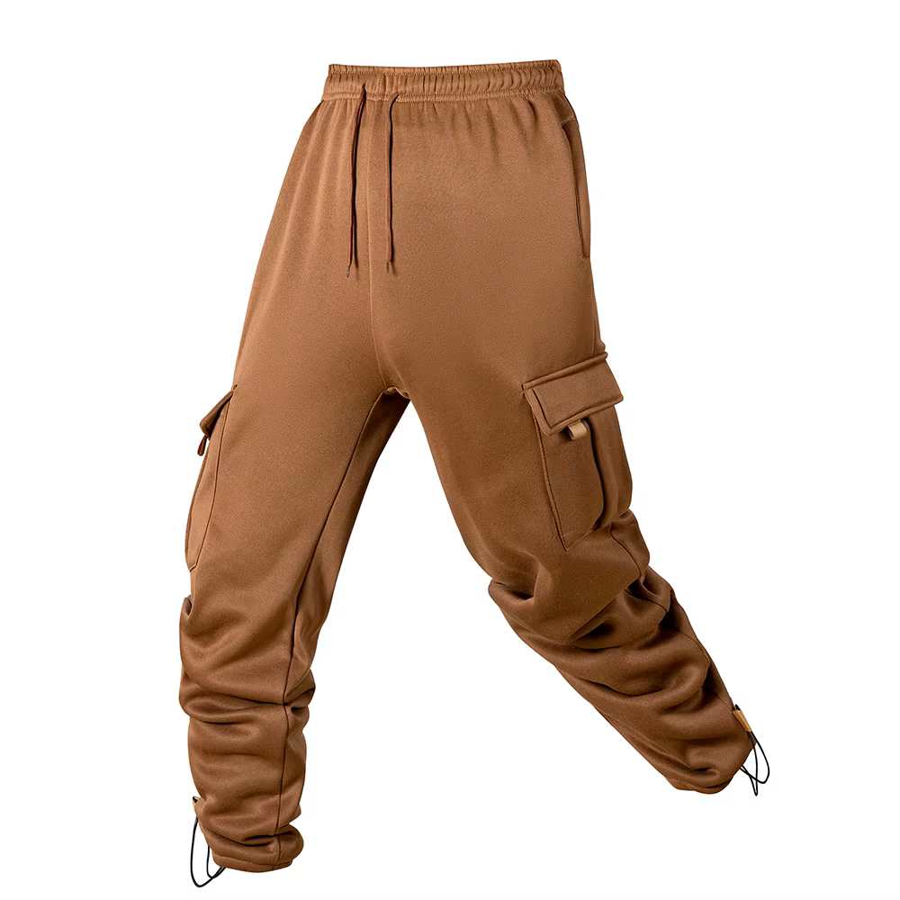 Viser de jogging multi-poches pour hommes, pantalons de survêtement longs, pantalons de fitness, pro