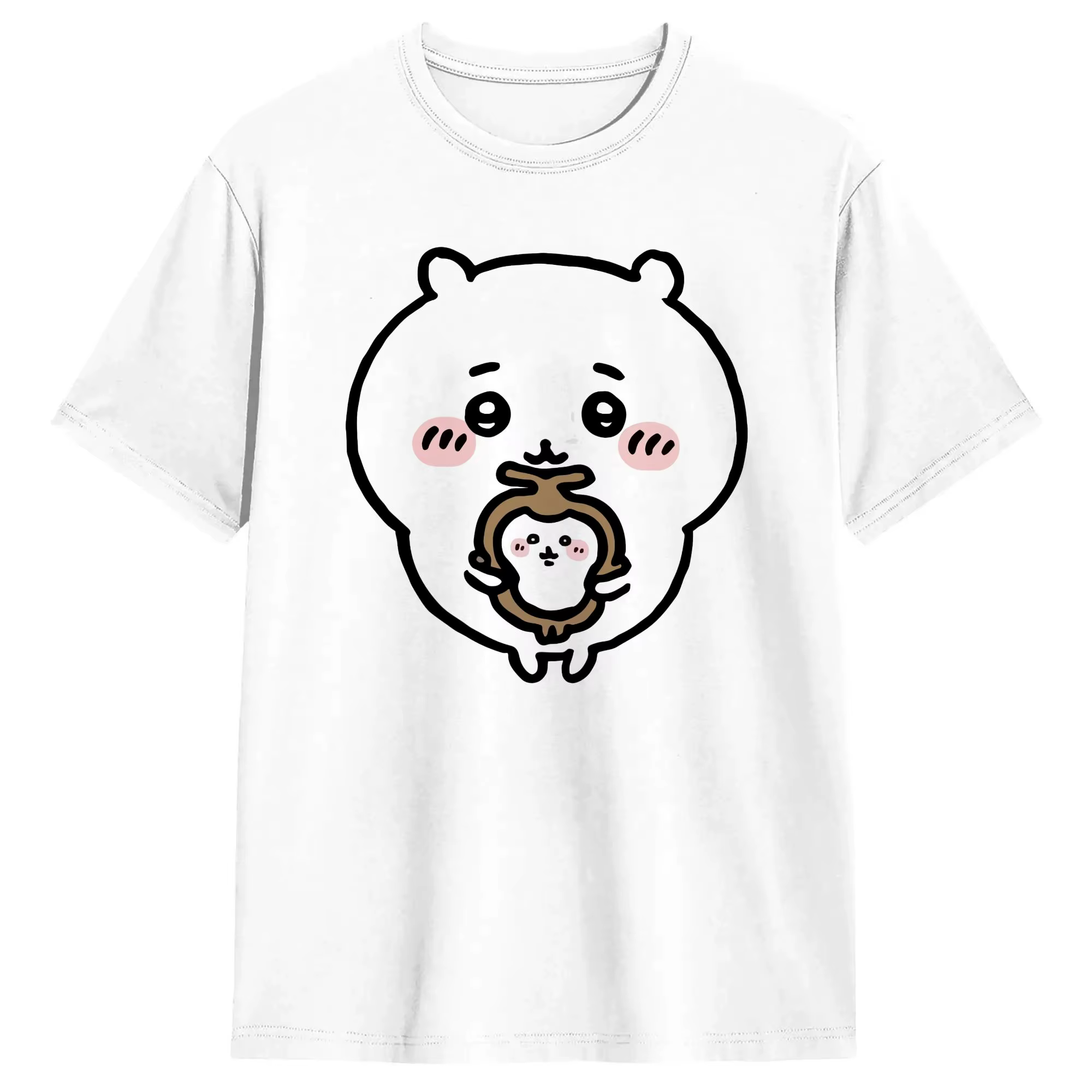 Chiikawas Kurimanju T-shirt pour bébé, T-shirts amusants d'été Y2K, T-shirt Hippie en pur coton pour