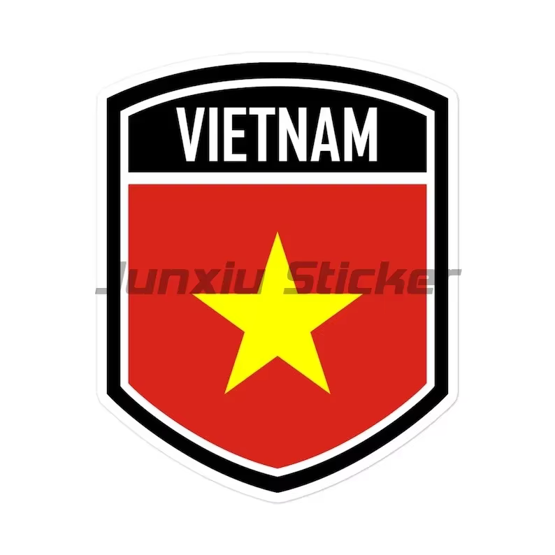 Autocollant drapeau du Vietnam pour décoration, vitre de voiture, mur, chambre, camion, casque, cour