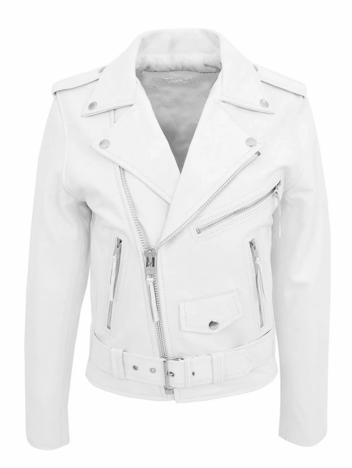 Veste en cuir PU pour hommes, manteau en cuir ajusté à la mode pour moto