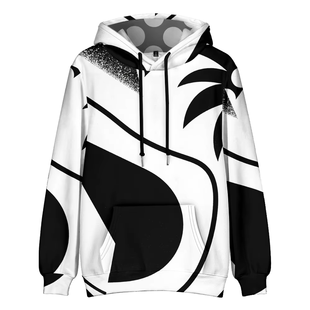 Sweat à capuche à motif géométrique pour femmes, avec poches, décontracté, manches longues, coupe am