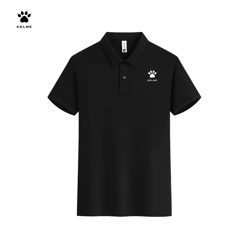 Polo à manches courtes KELME officiel, nouveau produit, séchage rapide, style imprimé réfléchissant 