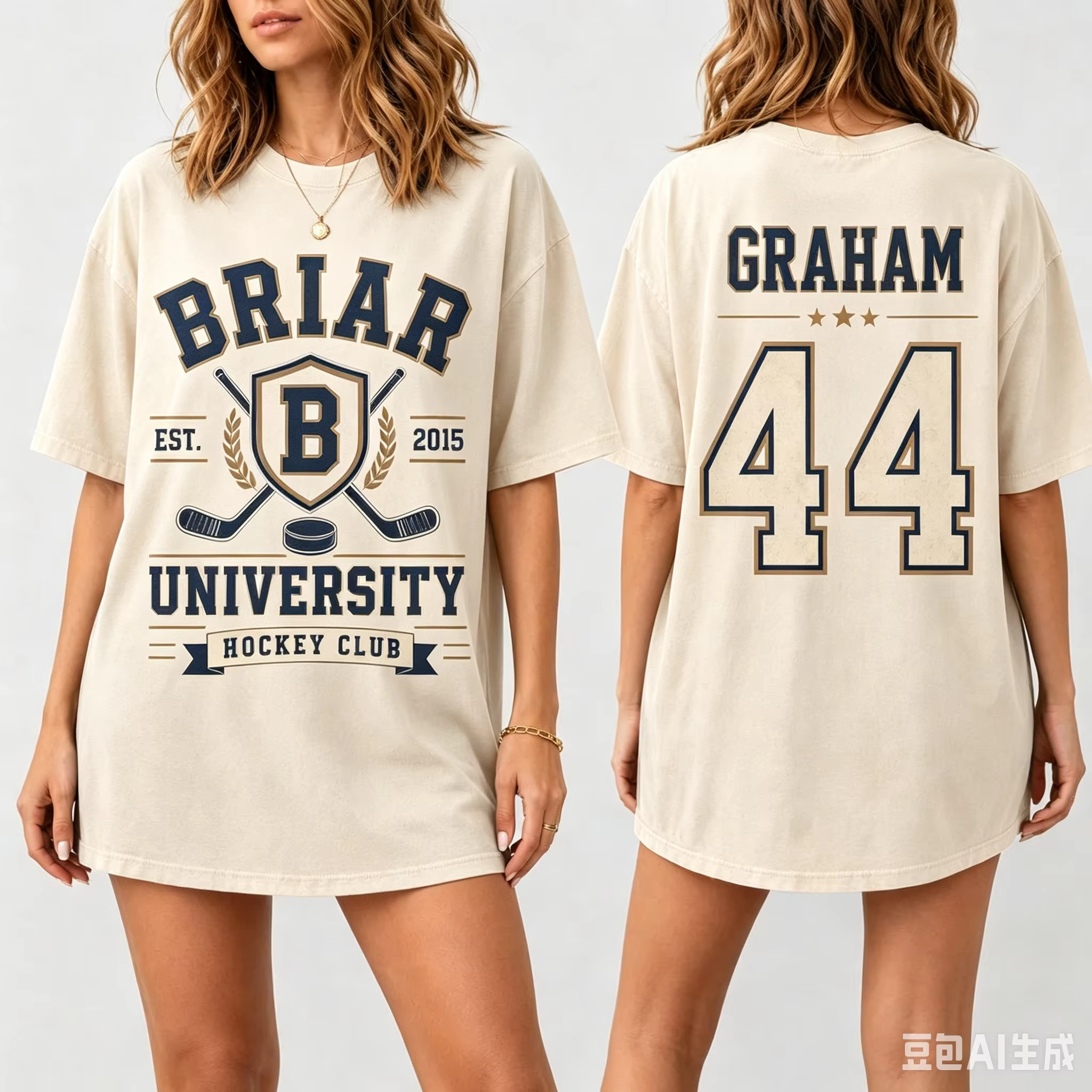 T-shirt Unisexe 2026 Off Campus Graham 44 – Coton Y2K Tendance Été – Haut à Manches Courtes de Haute