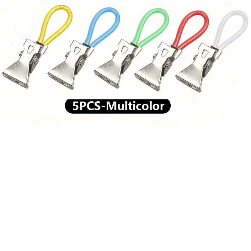 Clips de suspension pour serviettes, 5/10 pièces, Clip métallique coloré sur crochets, boucles, cint