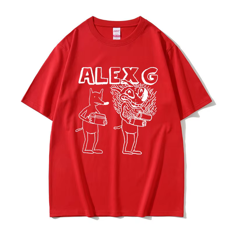 T-shirt manches courtes homme et femme, estival et décontracté, avec imprimé du chanteur Alex G, à l
