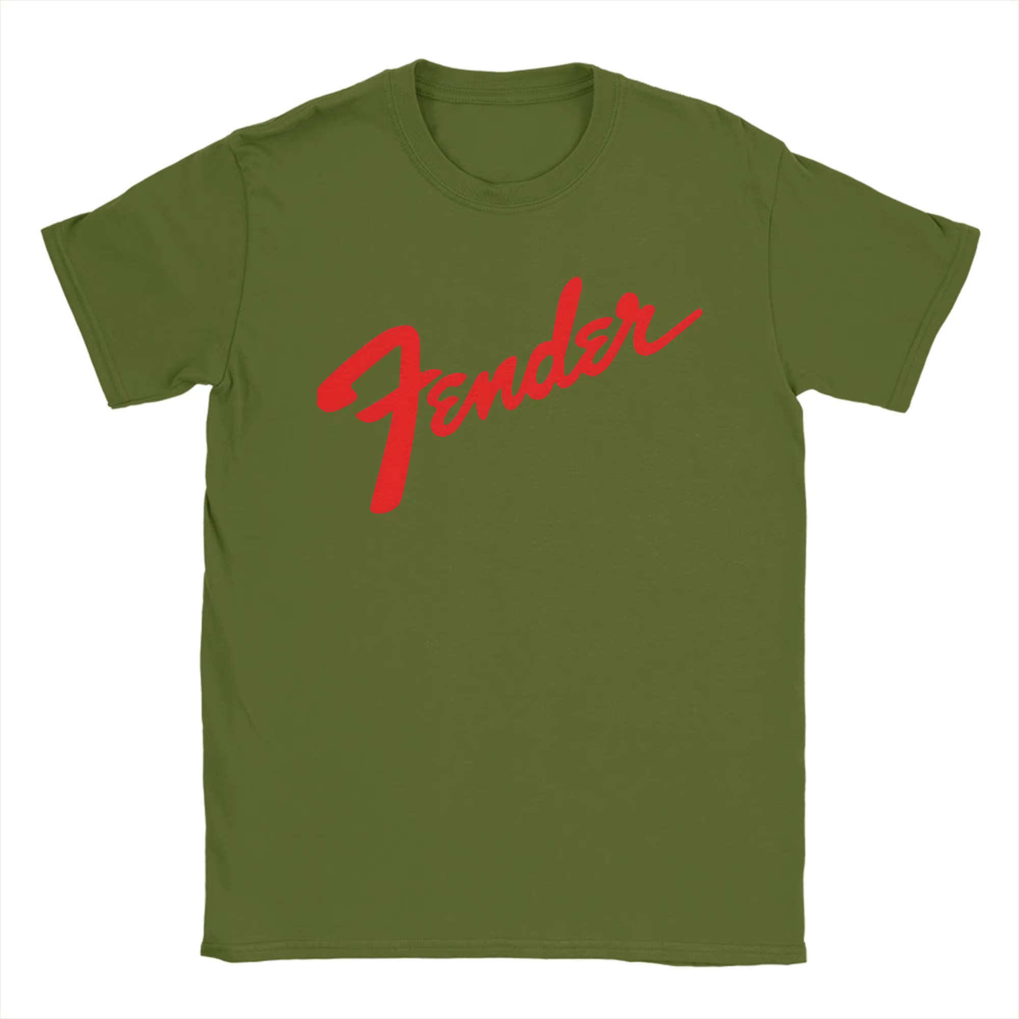 Fender Jimi Hendrix T-Shirt Guitare électrique 100% coton pour adulte, T-Shirt décontracté à manches