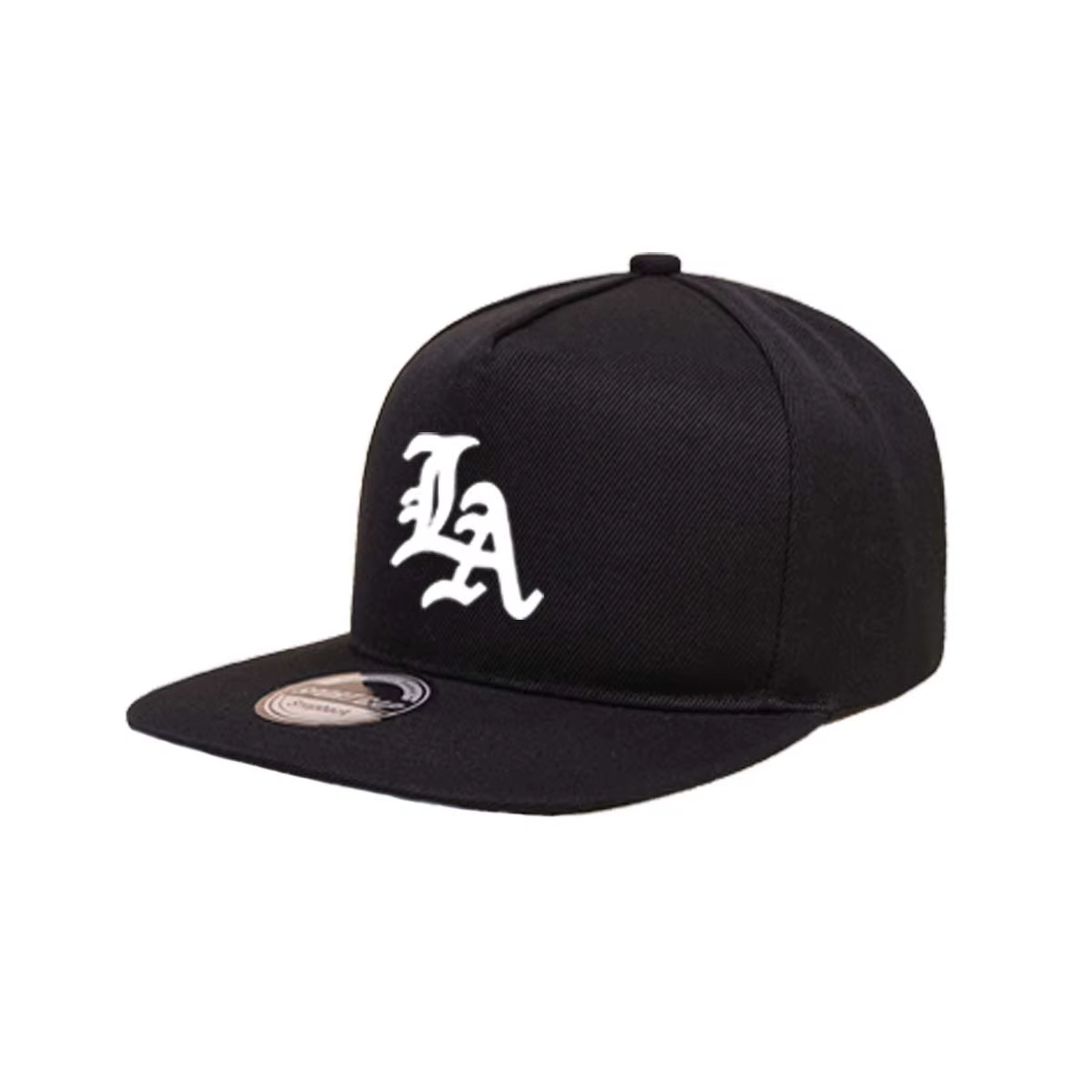 Casquette de baseball à bords plats Edgy LA Emblend, esthétique streetwear élégante, sangle réglable