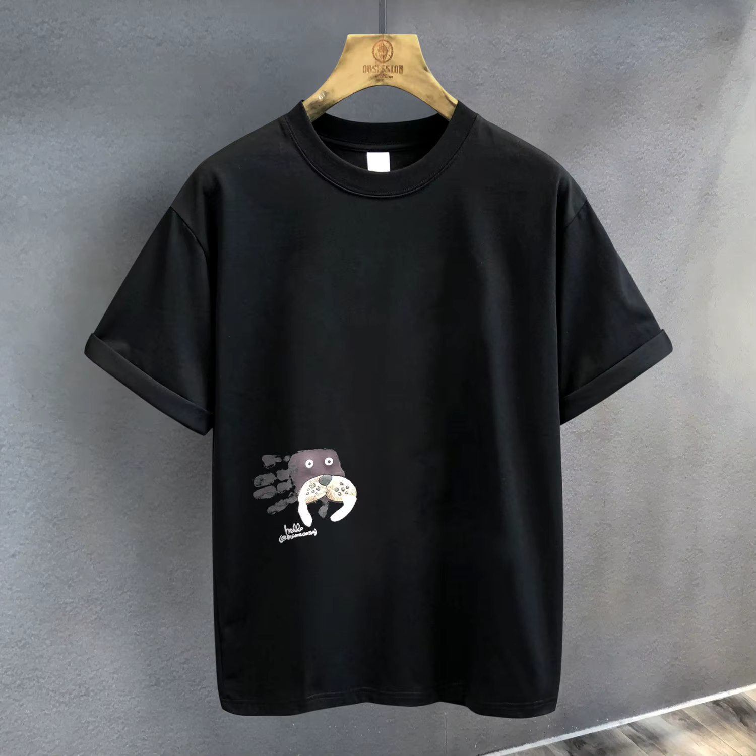 2025 nouveau Design haut de gamme et imprimé marque à la mode T-shirt à manches courtes pour hommes 