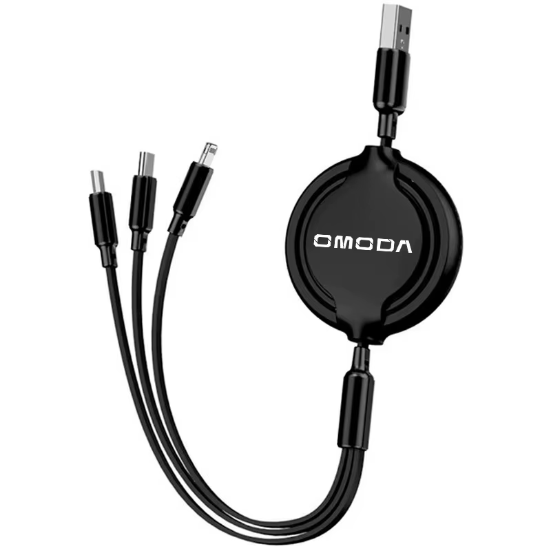 Câble de données de chargeur de voiture d'interface 3 en 1, charge rapide et sûre, accessoires autom