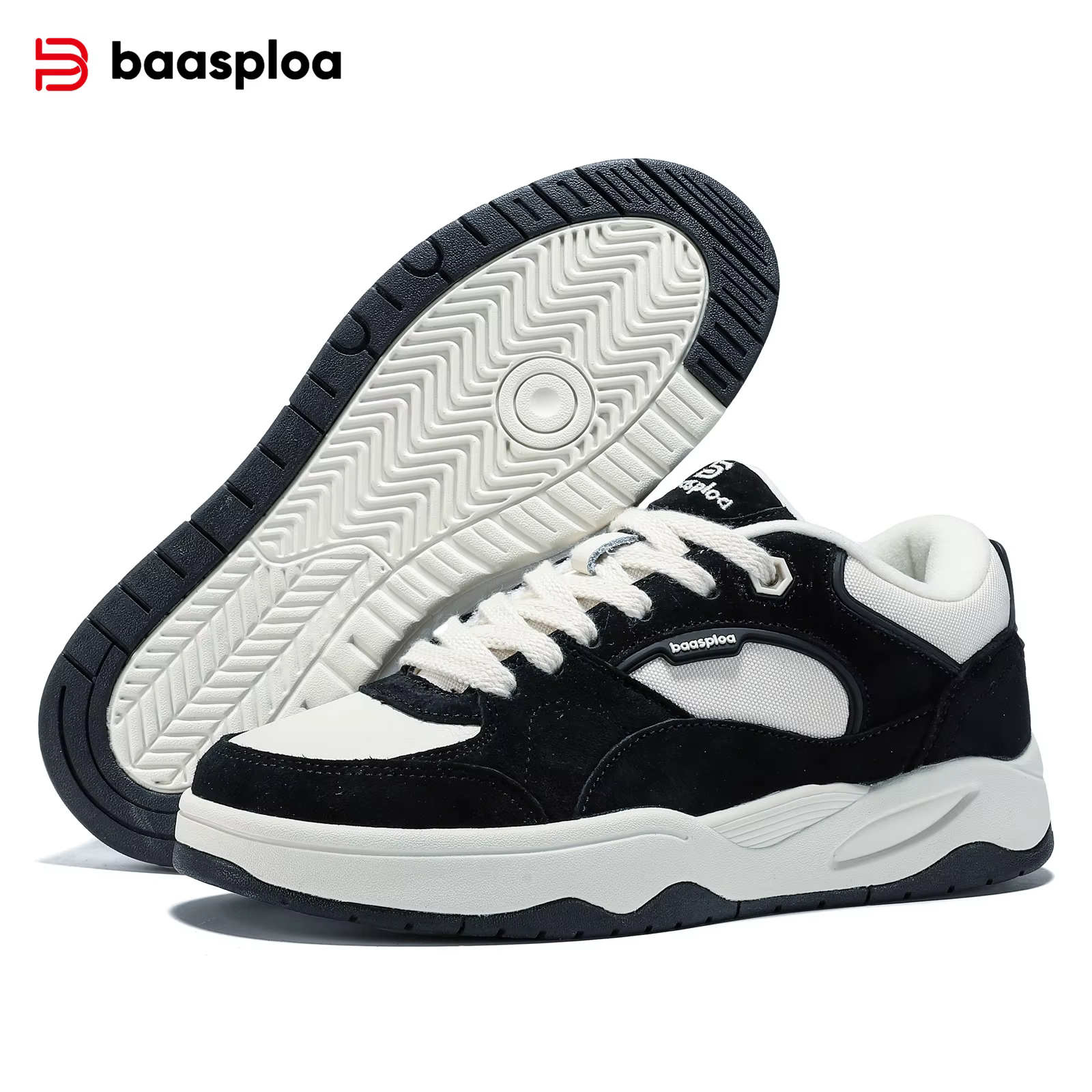 Baasploa – baskets décontractées en cuir pour femmes, chaussures de sport confortables et respirante