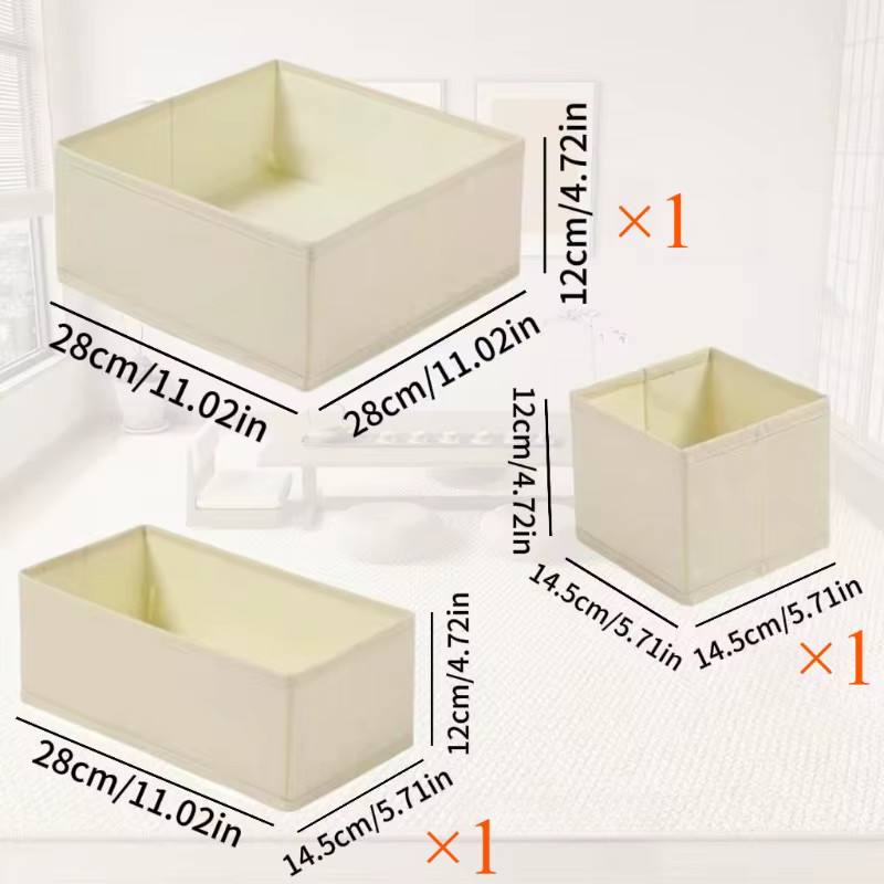 Organisateur de vêtements boîte de rangement pliable lavé maison placard organisateur pour sous-vête