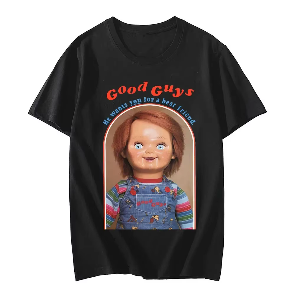 Nouveau Chucky coton T-Shirts Anime imprimé graphique femmes mode décontracté manches courtes t-shir