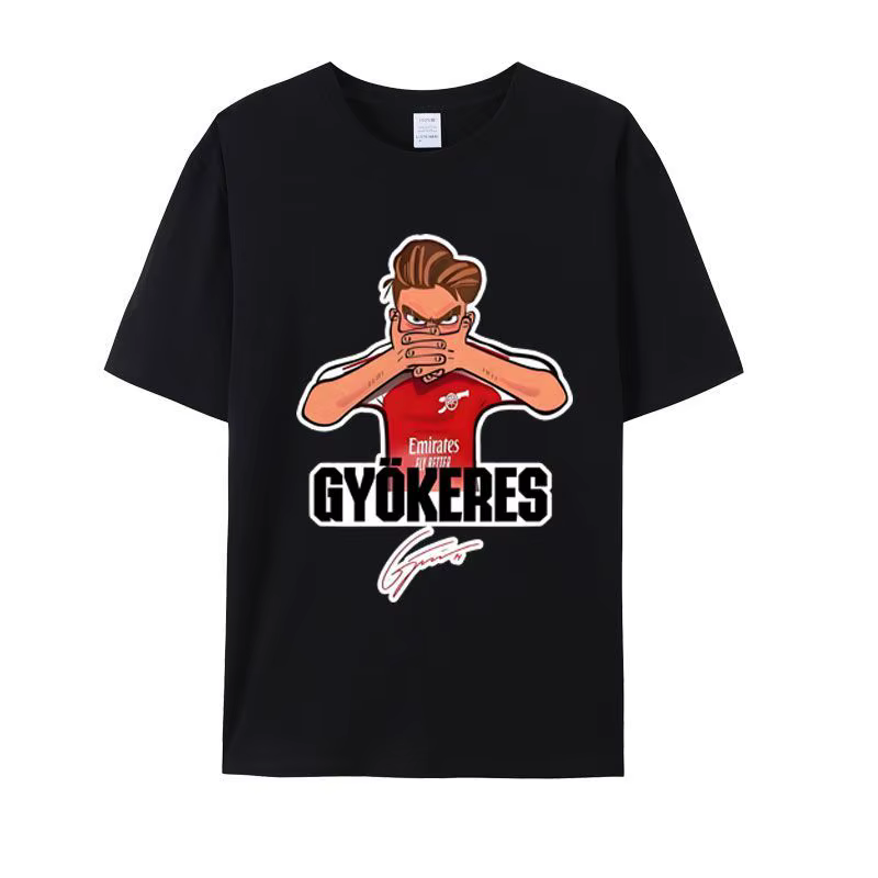 2026 Gyökeres 100% coton chemise homme Arsenal maillot de Football chemise commémorative été surdime
