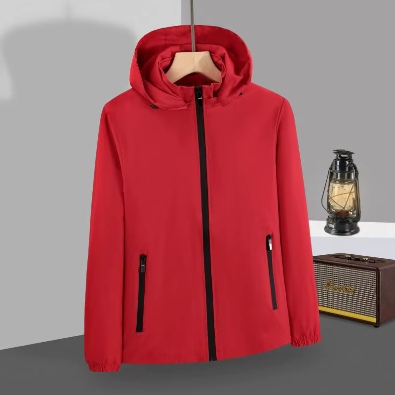 Vestes avec logo personnalisé pour hommes et femmes, vêtements coupe-vent, imperméables et résistant