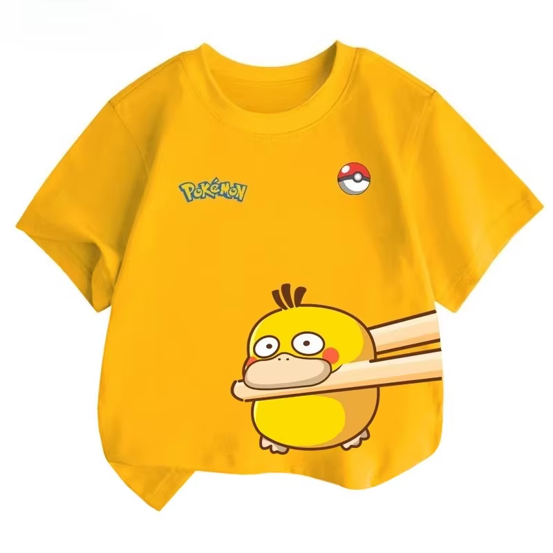 T-shirt imprimé mignon Pokémon Bulbasaur été 2026, 100 % coton, coupe ample, assorti pour toute la f