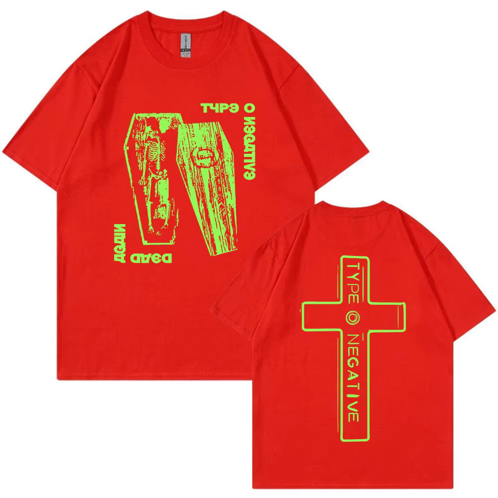 Type O négatif mort encore chemise hommes femmes gothique groupe de Rock Vintage à manches courtes T