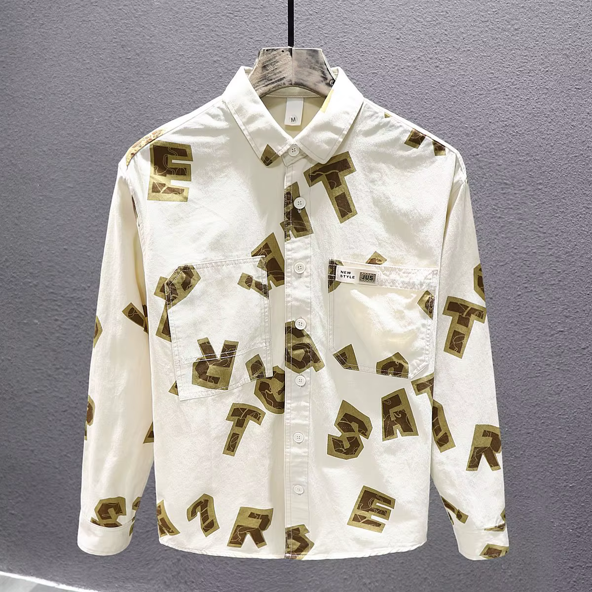Veste chemise imprimée de marque tendance pour hommes, nouvelle chemise décontractée, ample et assor