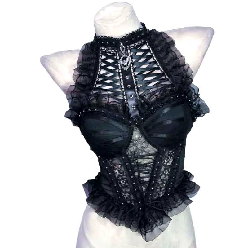 Tops Gothiques, Vêtements Punk Rock, Vêtements Fairy Cyber Grunge Emo, Vêtements Gothiques Alternati