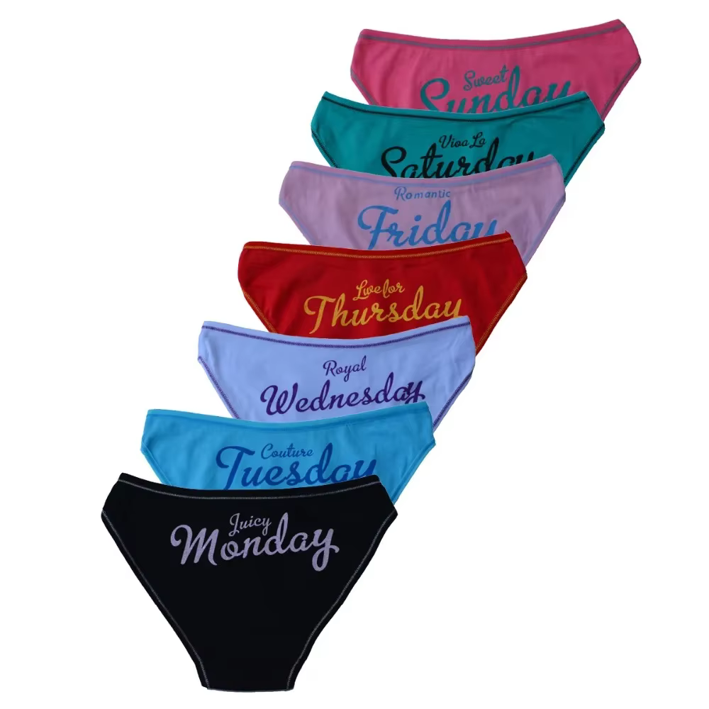 Sous-vêtements en coton pour femmes, culottes Sexy pour dames en semaine, slips, Lingerie pour femme