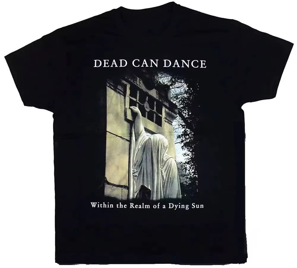 T-shirt Dead Can Dance Album en coton noir, chemise Harajuku décontractée et ample pour couple, vête